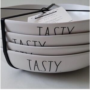 Rae Dunn set of four 100% Melamine bowls